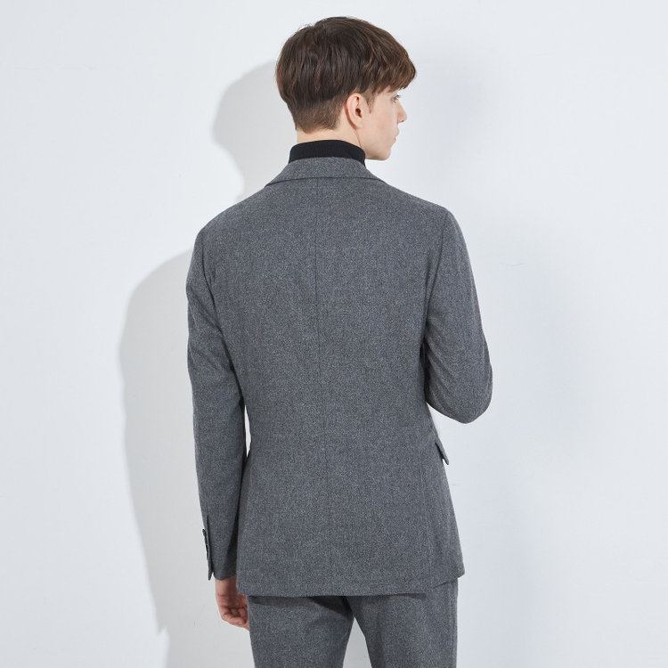 シルバーライン 【5DAYS CLOSET】【RBC】【秋冬】ウールブレンド2釦ジャケット/グレー/RE:NEWOOL グレー中間