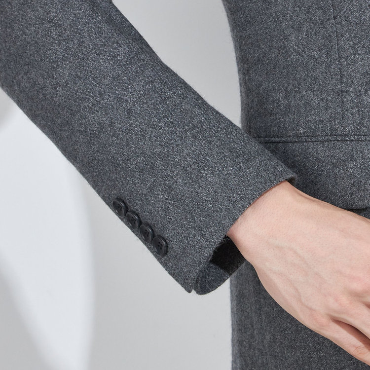 シルバーライン 【5DAYS CLOSET】【RBC】【秋冬】ウールブレンド2釦ジャケット/グレー/RE:NEWOOL グレー中間