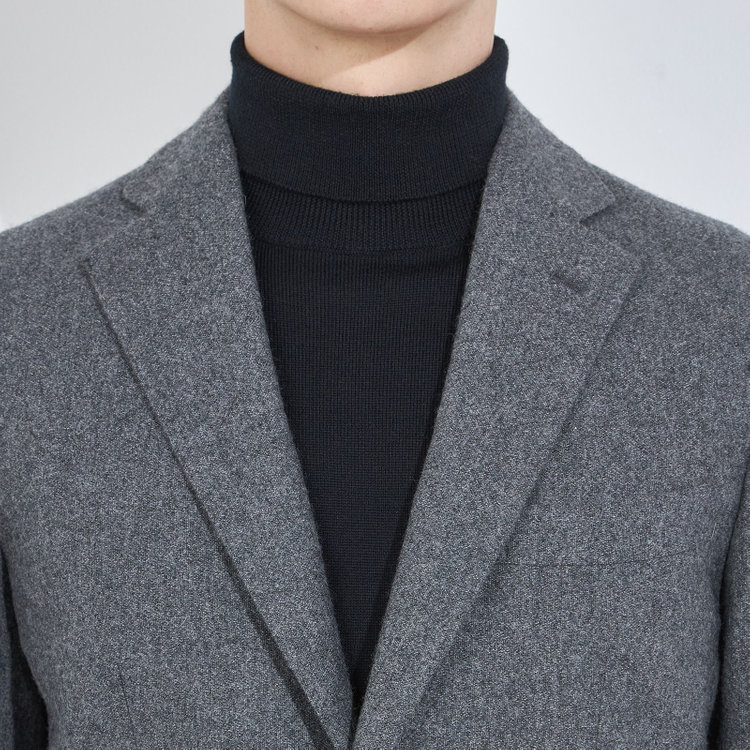 シルバーライン 【5DAYS CLOSET】【RBC】【秋冬】ウールブレンド2釦ジャケット/グレー/RE:NEWOOL グレー中間