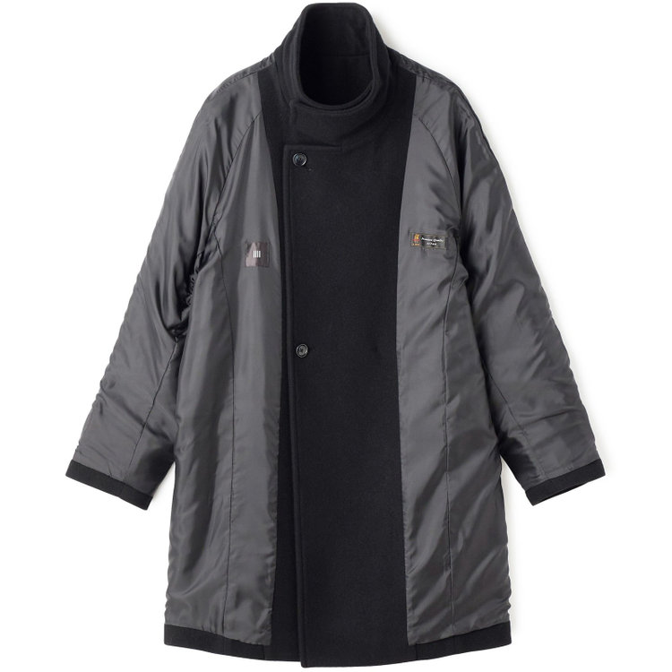 ブラックライン 【BL】コクーンスタンドコート/ブラック 黒