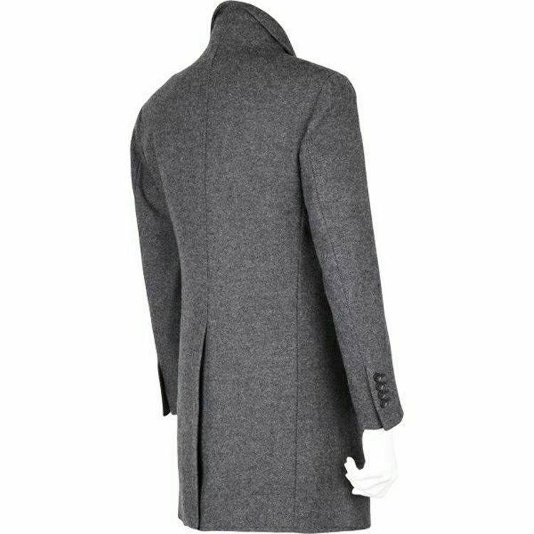 ブラックライン 【WEB限定/OUTLET】【BL】ウールブレンドチェスターコート/グレー/NANO-HEAT YOKOHAMA/BISHU JAPAN FABRIC グレー系(灰)
