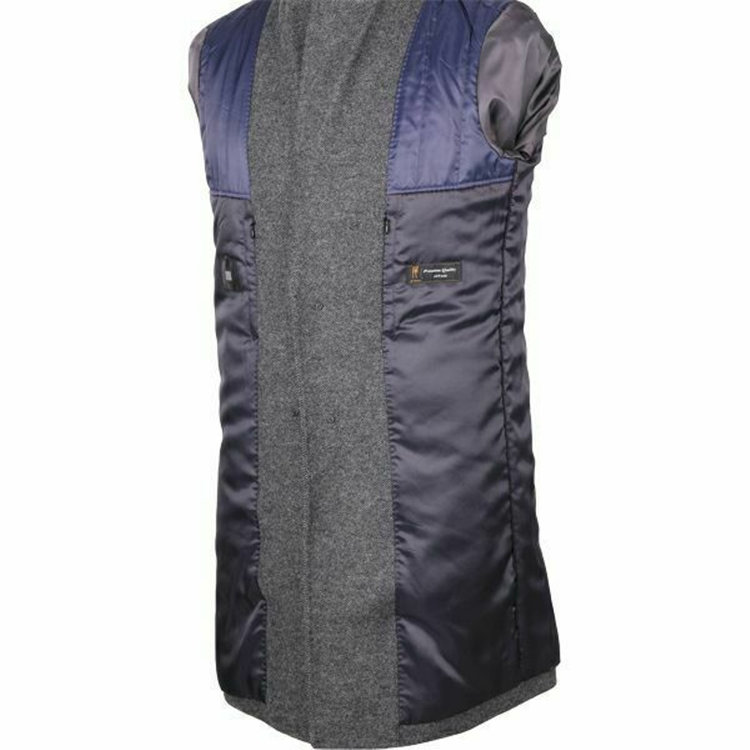 ブラックライン 【WEB限定/OUTLET】【BL】ウールブレンドチェスターコート/グレー/NANO-HEAT YOKOHAMA/BISHU JAPAN FABRIC グレー系(灰)
