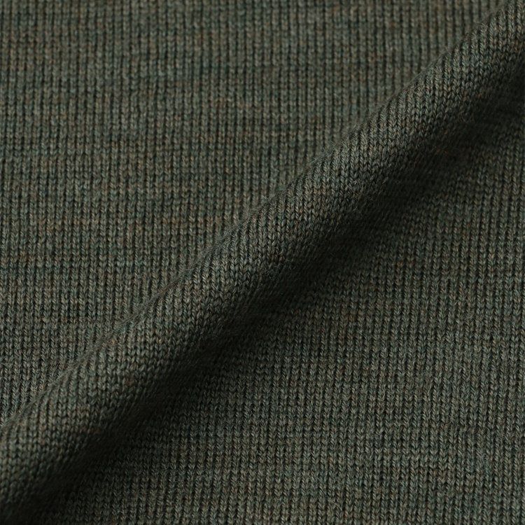 スーツセレクト 【RBC】【秋冬】ウールタートルネックニットセーター/カーキ/ZEGNA BARUFFA/マシンウォッシャブル 黄淡色