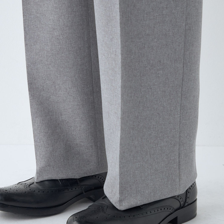 シルバーライン 【RBC】【春夏】2タックパンツ/グレー/サイド尾錠/4S SUSTAINABILITY&ECOLOGY FABRIC/※裾上げ必要 グレー淡色