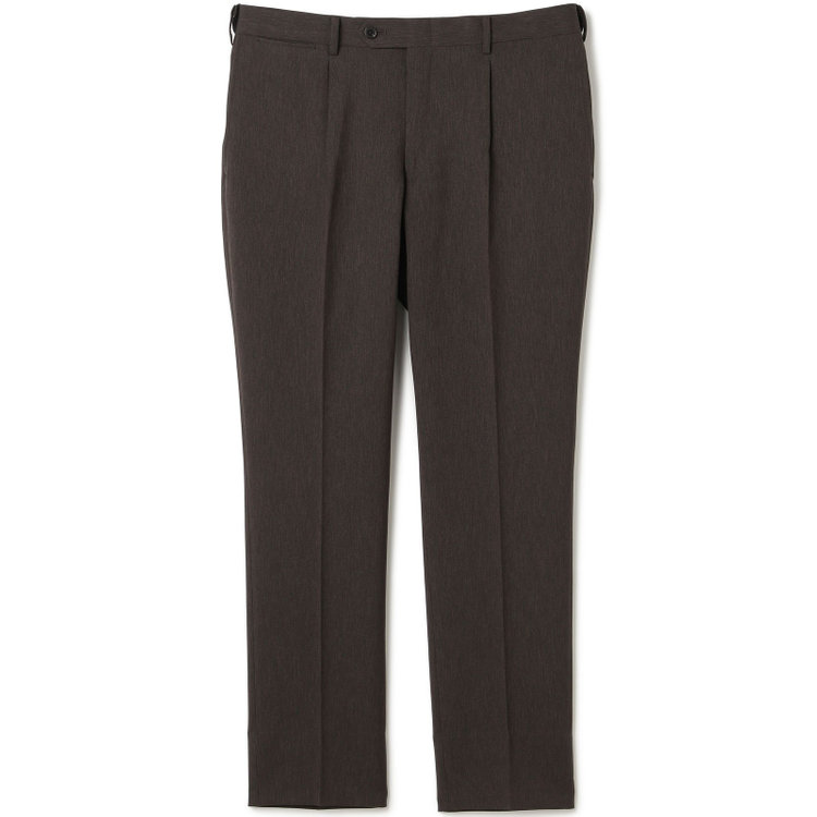 シルバーライン 【CLASSICO TAPERED】【春夏】1タックテーパードパンツ/ブラウン/ウエストムーブ仕様/4S SUSTAINABILITY&ECOLOGY FABRIC/※裾上げ済仕様 茶中間