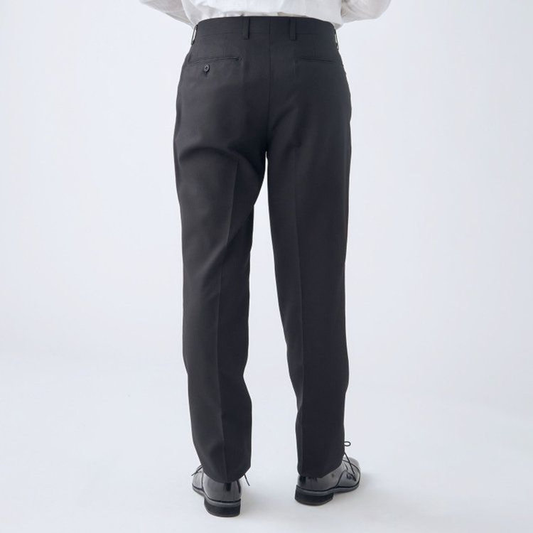 ブラックライン 【KSW】【年間】2釦シングルスーツ 0タック/ブラック×シャドーストライプ/ウォッシャブルパンツ※裾上げ必要 黒