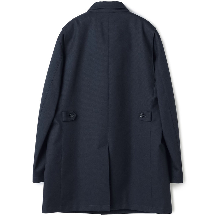 シルバーライン 【SL】レイヤードスタンドカラーコート/ネイビー/WATERPROOF 紺中間