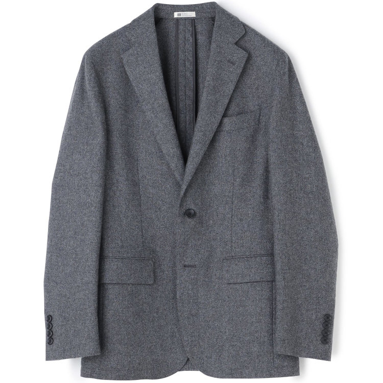 シルバーライン 【5DAYS CLOSET】【RBC】【秋冬】ウールブレンド2釦ジャケット/グレー/RE:NEWOOL グレー中間