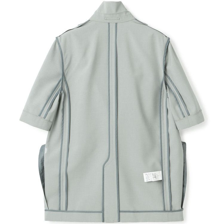 シルバーライン 【RELAX WIDE】【春夏】 2釦1掛けダブルジャケットワイドパンツスーツ/グレー/4S SUSTAINABILITY&ECOLOGY FABRIC/※パンツ裾上げ済仕様 茶中間