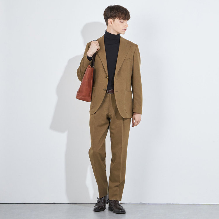 シルバーライン 【RBC】【秋冬】2釦ジャケット/ブラウン/パッチポケット 茶中間