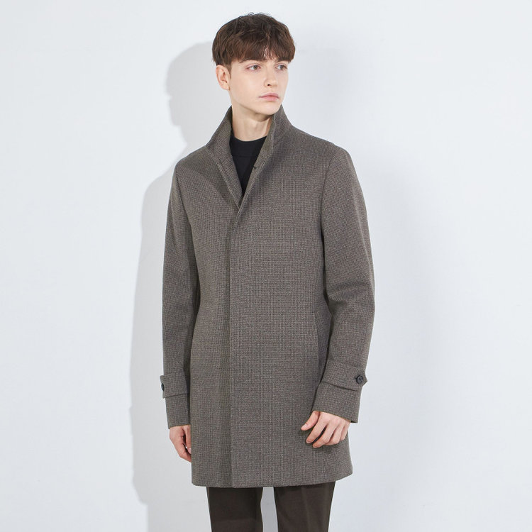 ブラックライン 【BL】ショートスタンドコート/グレー 茶濃色