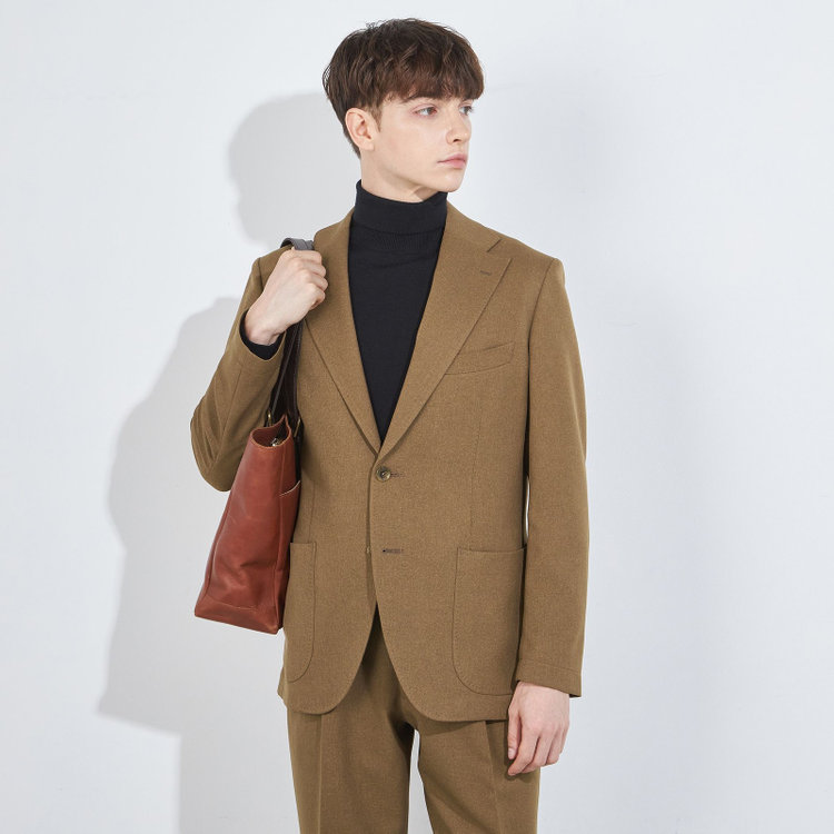 シルバーライン 【RBC】【秋冬】2釦ジャケット/ブラウン/パッチポケット 茶中間