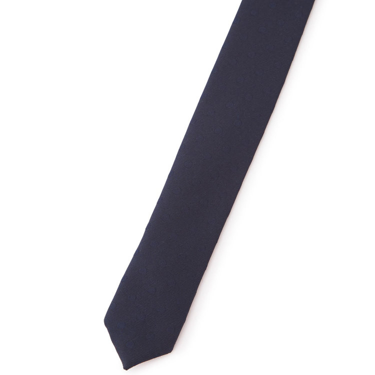 ブラックライン 【BLACK LINE】シルクブレンドドットネクタイ 7.5cm幅/ネイビー その他