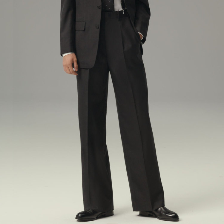 トム　ブラウン　クラッシックダークグレー ステップツイルスラックス サイズ1 トム ブラウン クラッシックダークグレー ステップツイル