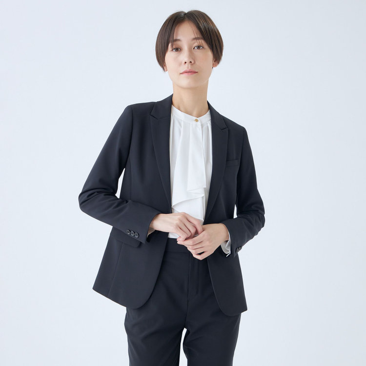 シルバーライン 【SL】【年間】1釦ジャケット/ネイビー/ウォッシャブル 紺中間