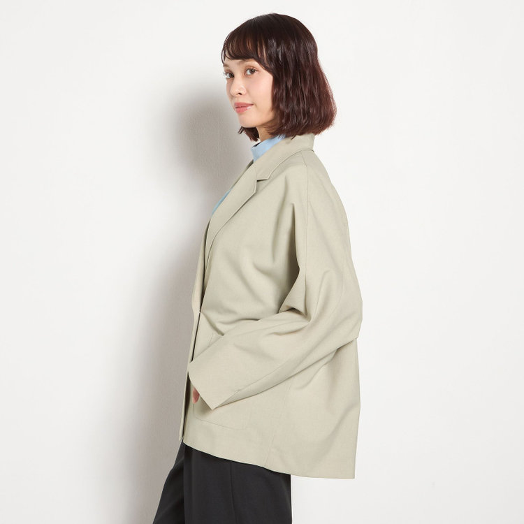 シルバーライン 【SILVER LINE】【春夏】2釦1掛けダブルジャケット/ベージュ/ウォッシャブル/Naturemier/4S SUSTAINABILITY&ECOLOGY FABRIC 茶淡色
