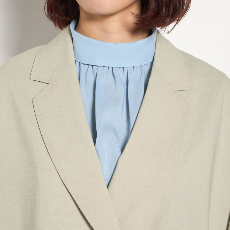 シルバーライン 【SILVER LINE】【春夏】2釦1掛けダブルジャケット/ベージュ/ウォッシャブル/Naturemier/4S SUSTAINABILITY&ECOLOGY FABRIC 茶淡色