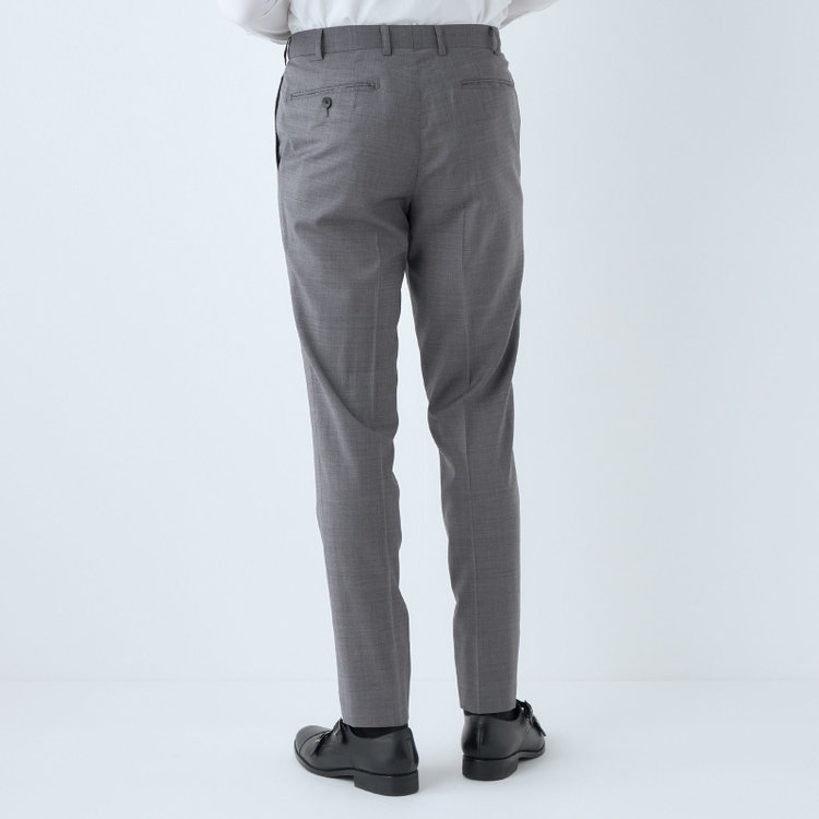 シルバーライン 【発送在庫あり】【CLASSICO TAPERED】【春夏】2釦シングルスーツ 1タック/グレー/ウエストムーブ/REDA ACTIVE/NEW ZEALAND MERINO/SHOWER CLEAN/※パンツ裾上げ済仕様 グレー淡色