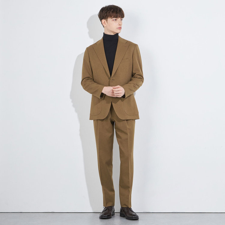 シルバーライン 【RBC】【秋冬】2釦ジャケット/ブラウン/パッチポケット 茶中間