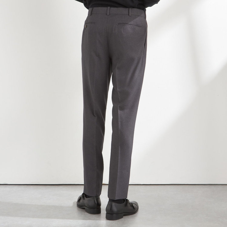 シルバーライン 【CLASSICO TAPERED】【秋冬】コーディネートパンツ付き/2釦シングルスーツ 1タック/ネイビー×グレンチェック+グレーソリッドパンツ/ウエストムーブ/4S SUSTAINABILITY&ECOLOGY FABRIC/※パンツ裾上げ済仕様 紺中間