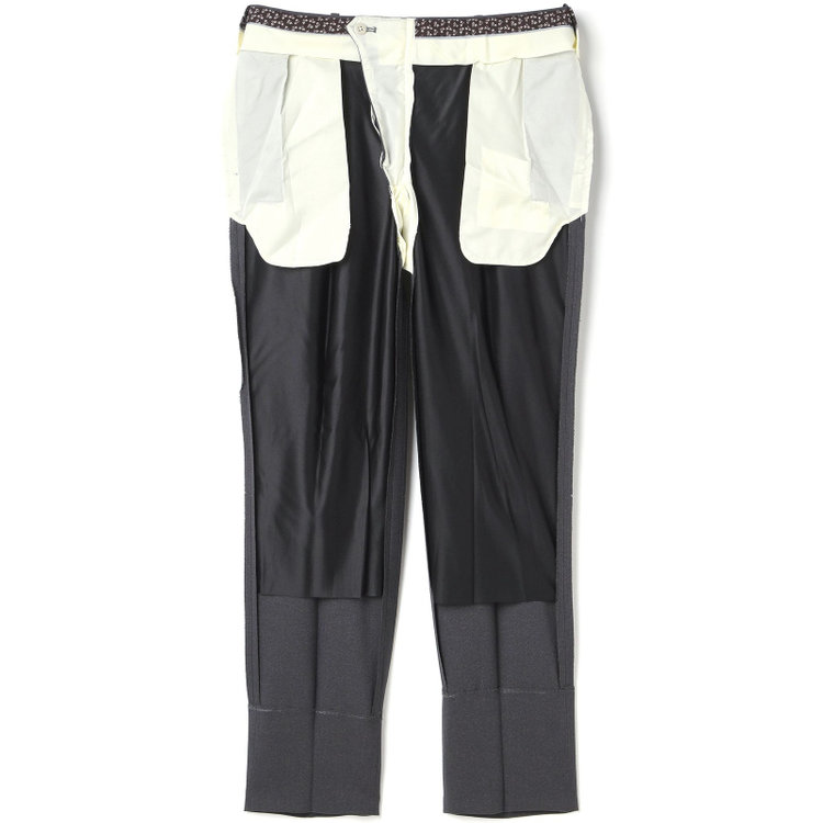 シルバーライン 【CLASSICO TAPERED】【秋冬】コーディネートパンツ付き/2釦シングルスーツ 1タック/ネイビー×グレンチェック+グレーソリッドパンツ/ウエストムーブ/4S SUSTAINABILITY&ECOLOGY FABRIC/※パンツ裾上げ済仕様 紺中間