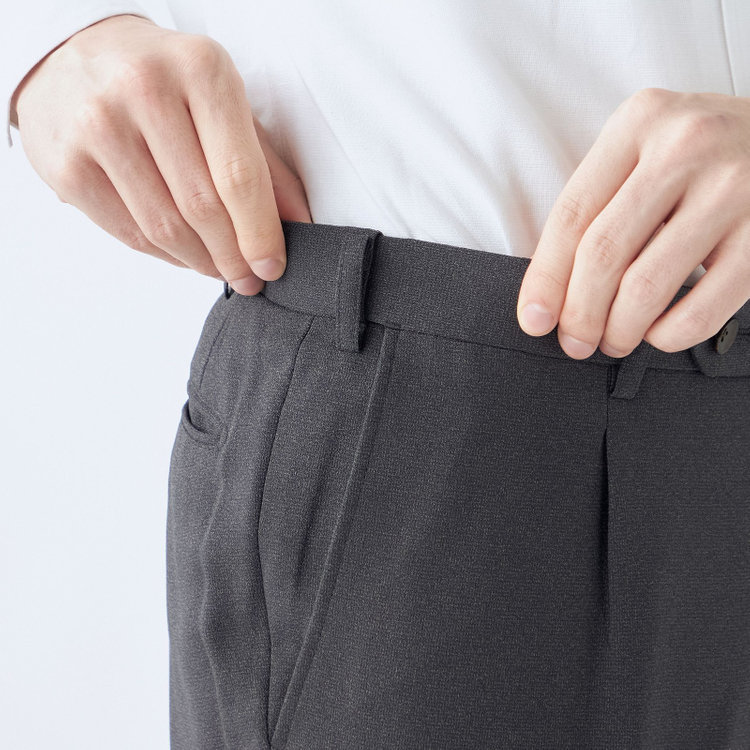 シルバーライン 【CLASSICO TAPERED】【秋冬】2釦シングルスリーピーススーツ 1タックテーパードパンツ/グレー/ウエストムーブ/4S SUSTAINABILITY&ECOLOGY FABRIC/※パンツ裾上げ済仕様 グレー中間