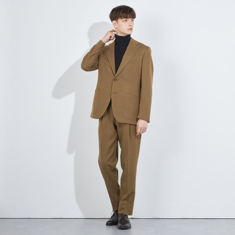 シルバーライン 【RBC】【秋冬】2釦ジャケット/ブラウン/パッチポケット 茶中間