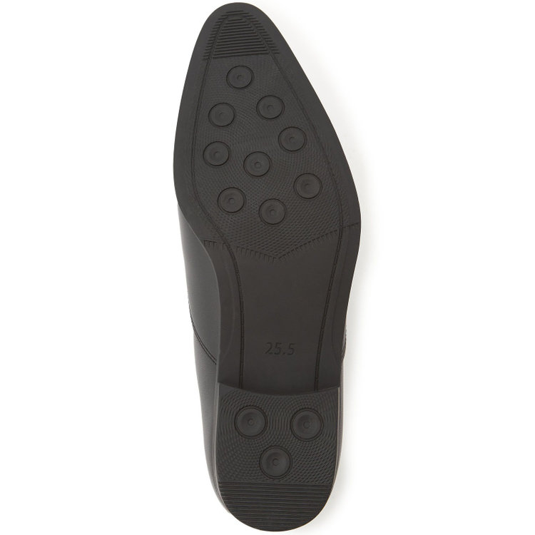 シルバーライン ストレートチップ ドレスシューズ/ブラック/革 (LWG)/セメント製法 黒