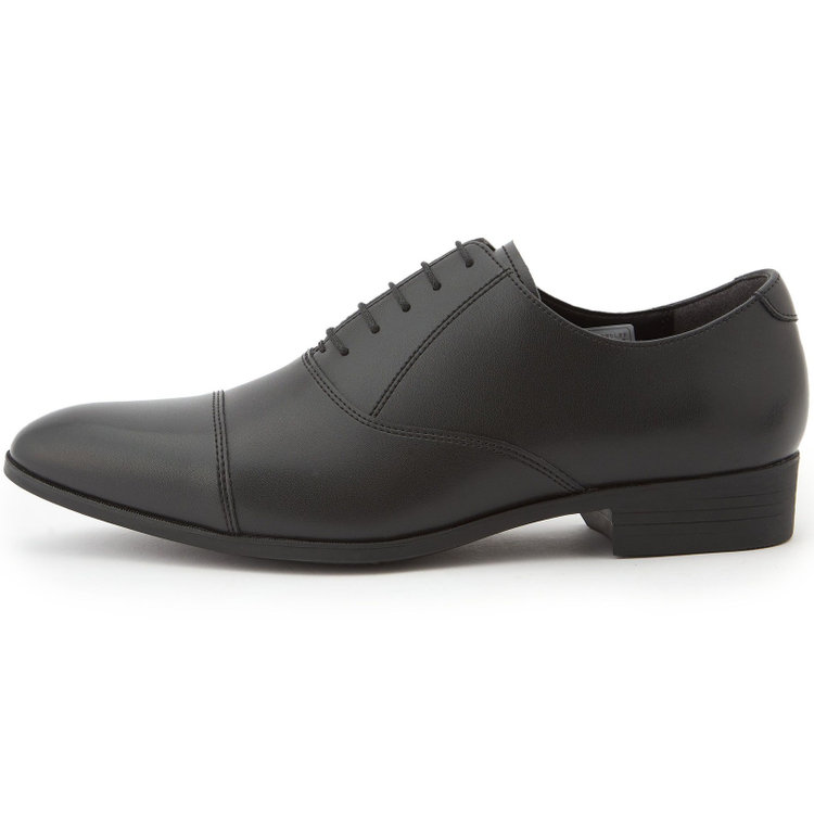 シルバーライン ストレートチップ ドレスシューズ/ブラック/革 (LWG)/セメント製法 黒
