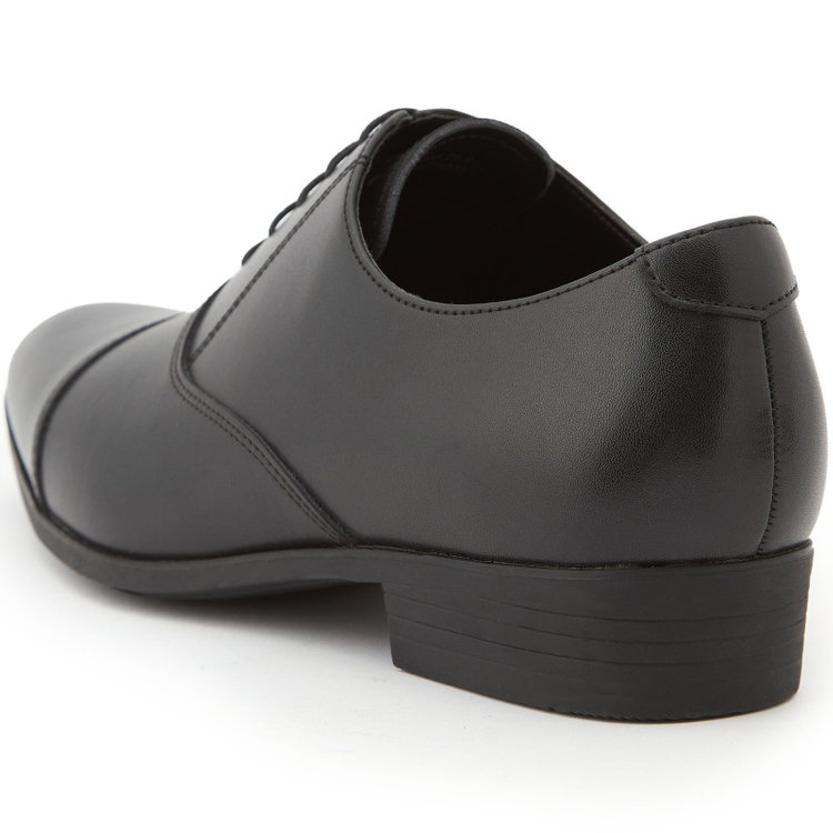 シルバーライン ストレートチップ ドレスシューズ/ブラック/革 (LWG)/セメント製法 黒