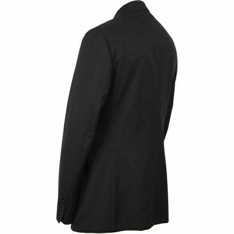 スーツセレクト 【発送在庫あり】【KSW】【年間】【フォーマル対応可】2釦シングルスーツ 0タック/ブラック×ソリッド+SUPER TOUGH 100'S ブラック系(黒)