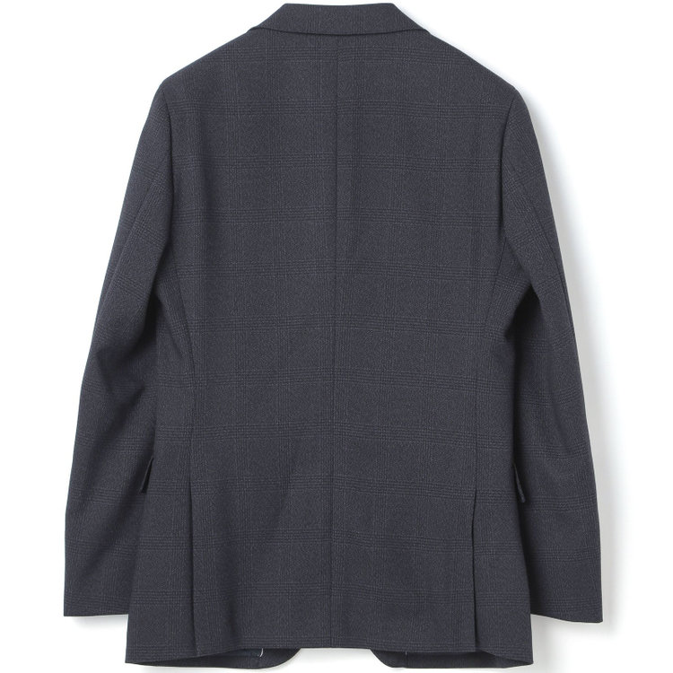 シルバーライン 【CLASSICO TAPERED】【秋冬】コーディネートパンツ付き/2釦シングルスーツ 1タック/ネイビー×グレンチェック+グレーソリッドパンツ/ウエストムーブ/4S SUSTAINABILITY&ECOLOGY FABRIC/※パンツ裾上げ済仕様 紺中間