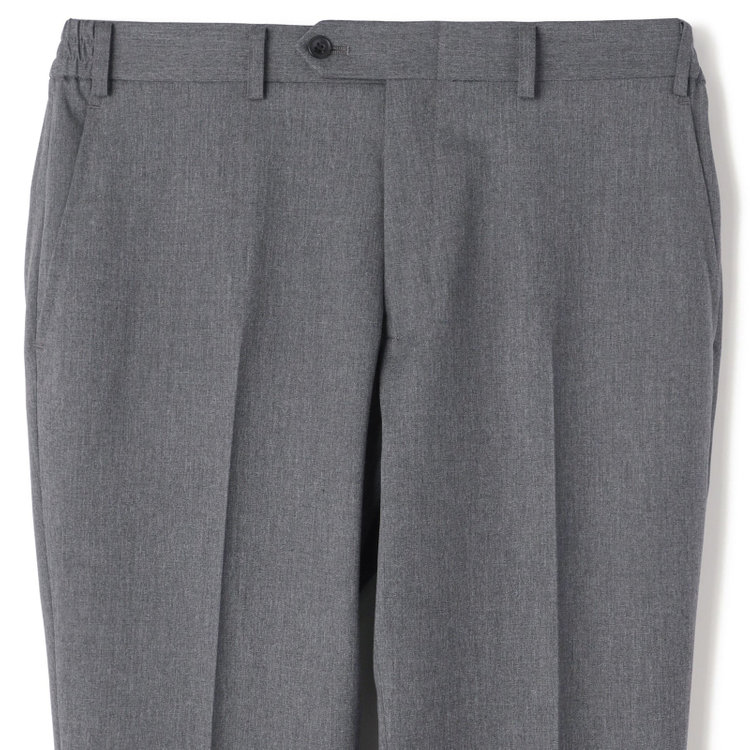 ブラックライン 【SLIM TAPERED_2】【年間】2釦シングルスリーピーススーツ 0タック/グレー/ウエストシャーリング/4S SUSTAINABILITY&ECOLOGY FABRIC/※パンツ裾上げ済仕様 グレー中間