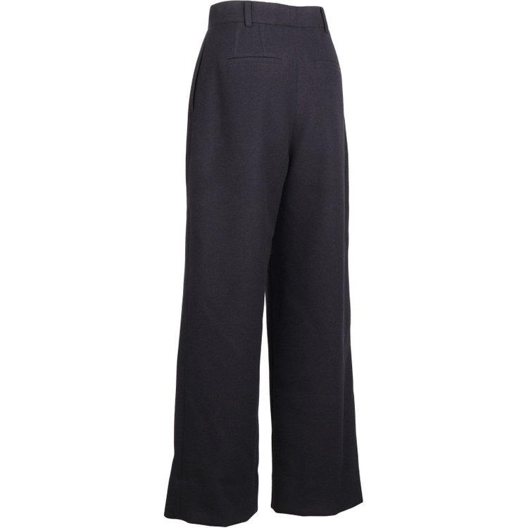 ブラックライン 【SL】【秋冬】ワイドストレートパンツ/ネイビー/ダブルジャージー素材 ネイビー系(紺)