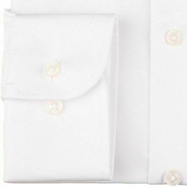 ブラックライン 【発送在庫あり】【BLACK LINE】【形態安定】ワイドカラードレスワイシャツ/ホワイト×ドビーツイル 白