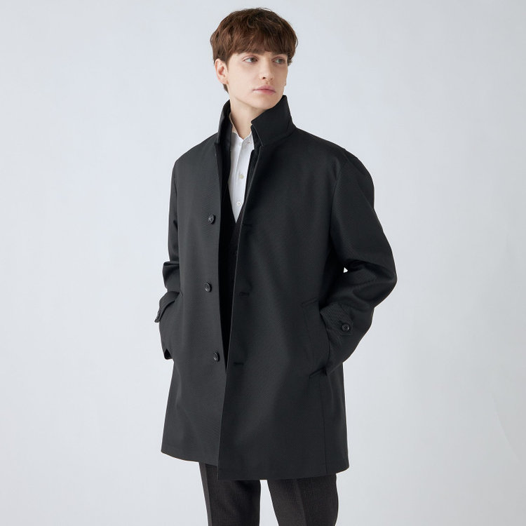 シルバーライン 【SL】レイヤードスタンドカラーコート/グレー/WATERPROOF グレー中間