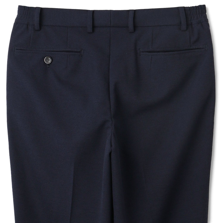 シルバーライン 【CLASSICO TAPERED】【春夏】1タックテーパードパンツ/ネイビー/ウエストシャーリング/RIRANCHA/裾上げ済仕様 紺中間