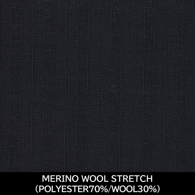スーツセレクト 【日本製】【MEN'S】【パターンオーダー】【CLASSICO TAPERED S】【春夏】スーツ/ダークネイビー×シャドーストライプ/MERINO WOOL STRETCH (POLYESTER70% WOOL30%) ネイビー系(紺)