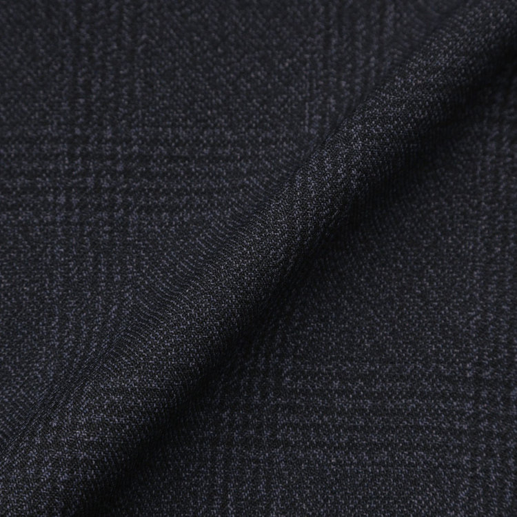 シルバーライン 【CLASSICO TAPERED】【秋冬】コーディネートパンツ付き/2釦シングルスーツ 1タック/ネイビー×グレンチェック+グレーソリッドパンツ/ウエストムーブ/4S SUSTAINABILITY&ECOLOGY FABRIC/※パンツ裾上げ済仕様 紺中間