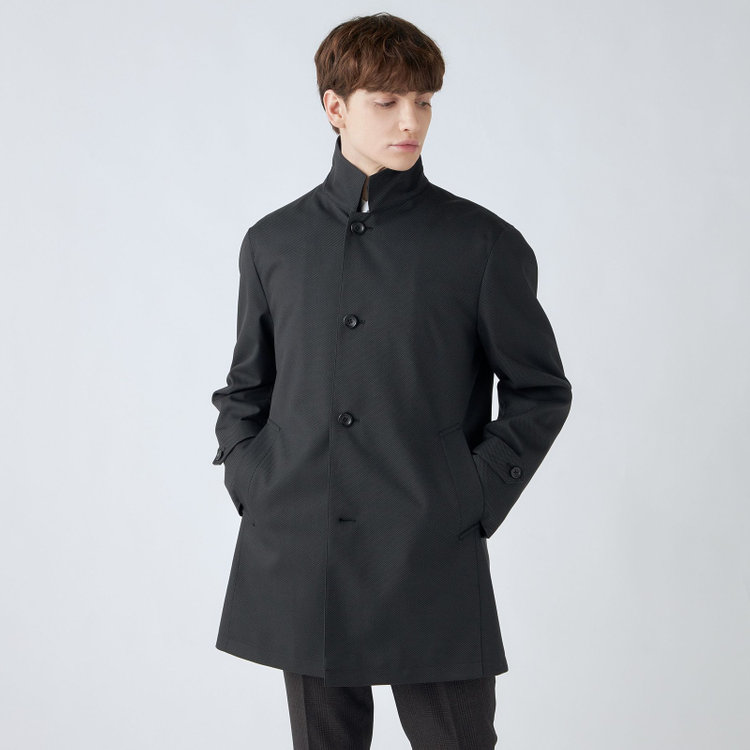 シルバーライン 【SL】レイヤードスタンドカラーコート/グレー/WATERPROOF グレー中間