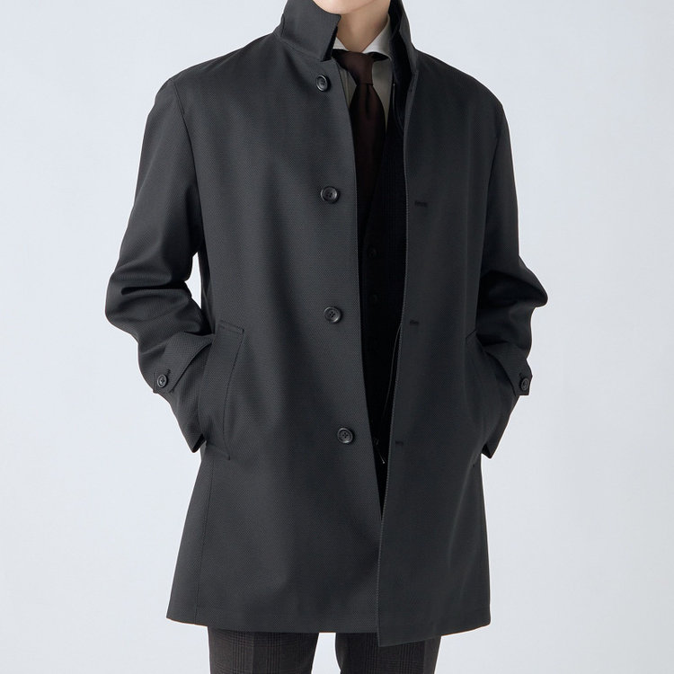 シルバーライン 【SL】レイヤードスタンドカラーコート/グレー/WATERPROOF グレー中間