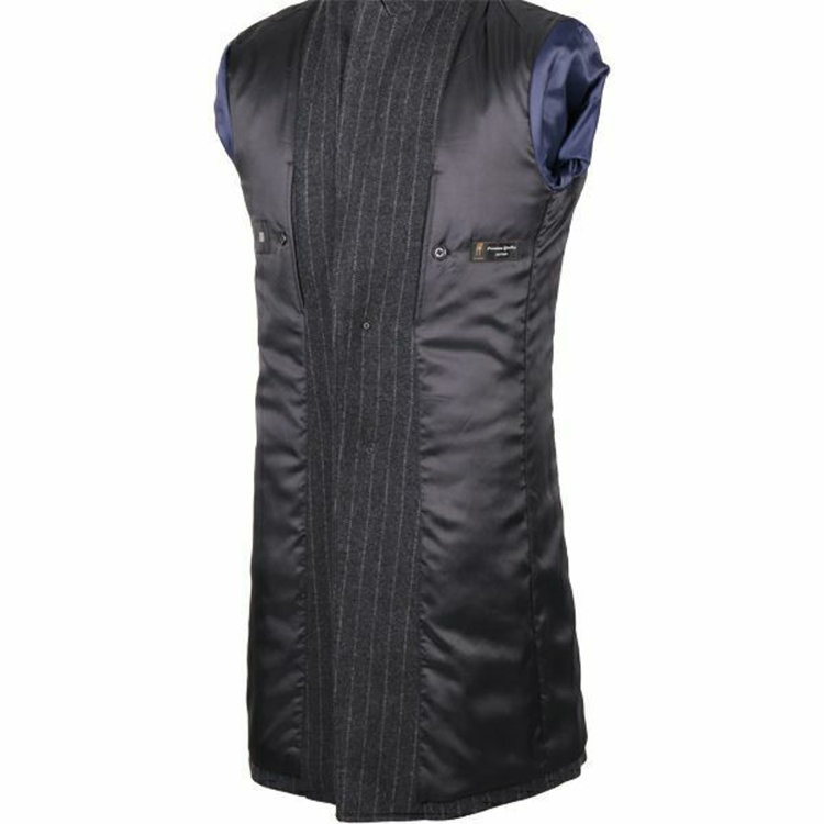 スーツセレクト 【WEB限定/OUTLET】【SKINNY】ウールブレンド チェスターコート/グレー×ホワイトストライプ/バイウォーム/BISHU JAPAN FABRIC グレー系(灰)