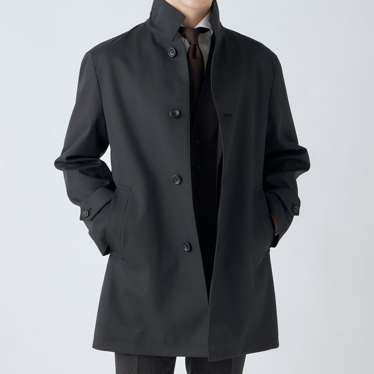 シルバーライン 【SL】レイヤードスタンドカラーコート/グレー/WATERPROOF グレー中間