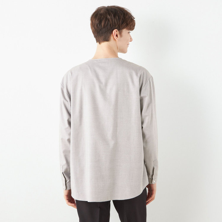 スーツセレクト 【RBC/長袖】プルオーバーシャツ/グレー グレー中間