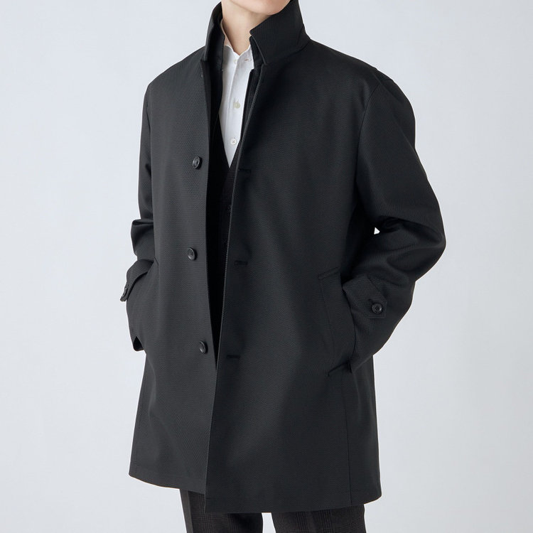 シルバーライン 【SL】レイヤードスタンドカラーコート/グレー/WATERPROOF グレー中間