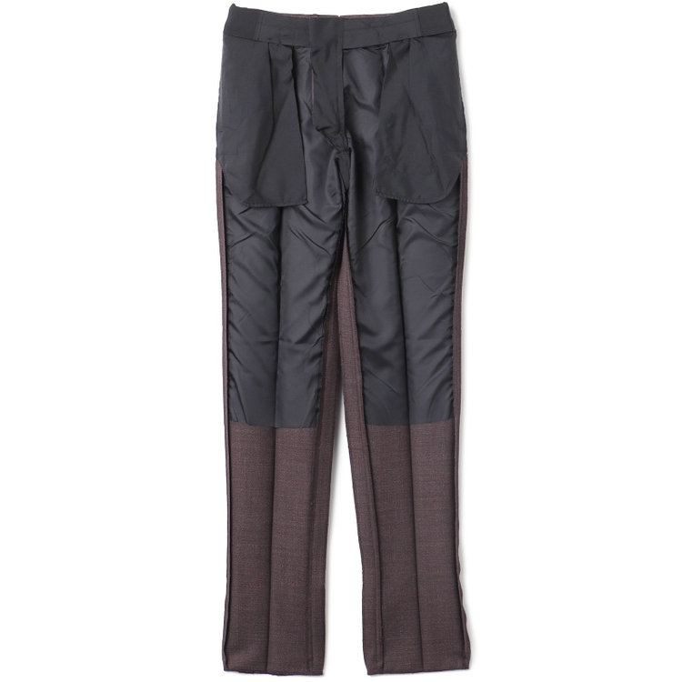 シルバーライン 【CLASSICO TAPERED】【春夏】3釦段返りシングルスーツ 2タック/ダークブラウン/パッチポケット/ウエストムーブ仕様/MARZOTTO/※パンツ裾直し必要 茶中間