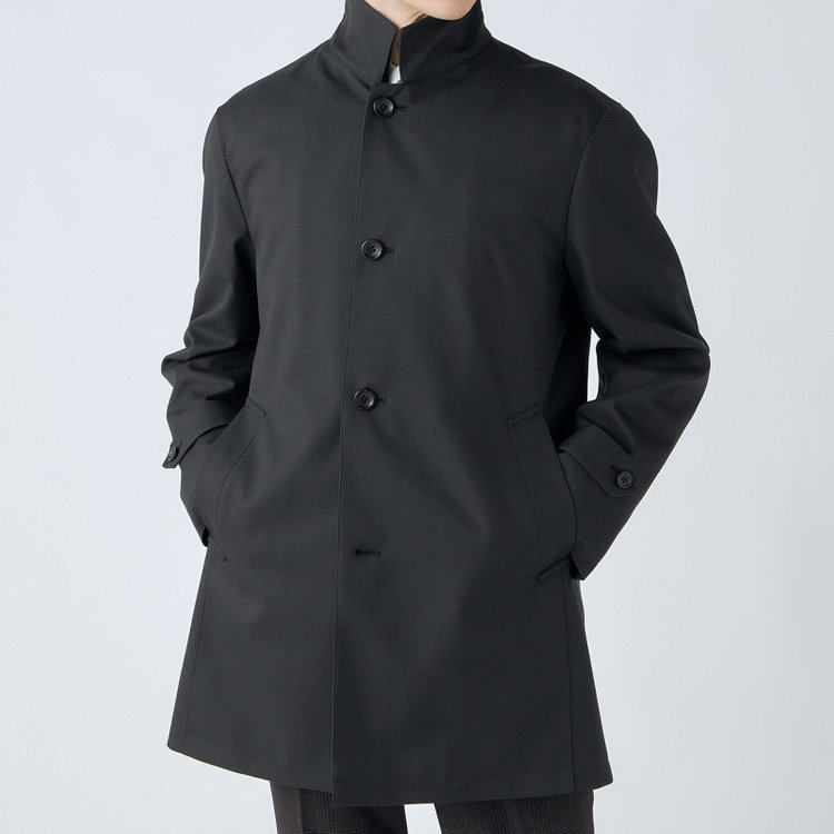 シルバーライン 【SL】レイヤードスタンドカラーコート/グレー/WATERPROOF グレー中間