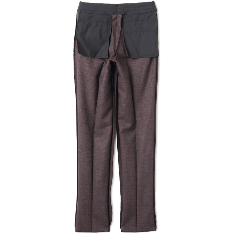 シルバーライン 【CLASSICO TAPERED】【春夏】3釦段返りシングルスーツ 2タック/ダークブラウン/パッチポケット/ウエストムーブ仕様/MARZOTTO/※パンツ裾直し必要 茶中間