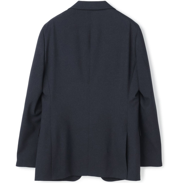 シルバーライン 【CLASSICO TAPERED】【秋冬】2釦シングルスーツ 1タック/ネイビー×ドビー/ウエストムーブ/4S SUSTAINABILITY&ECOLOGY FABRIC/※パンツ裾上げ済仕様 紺濃色