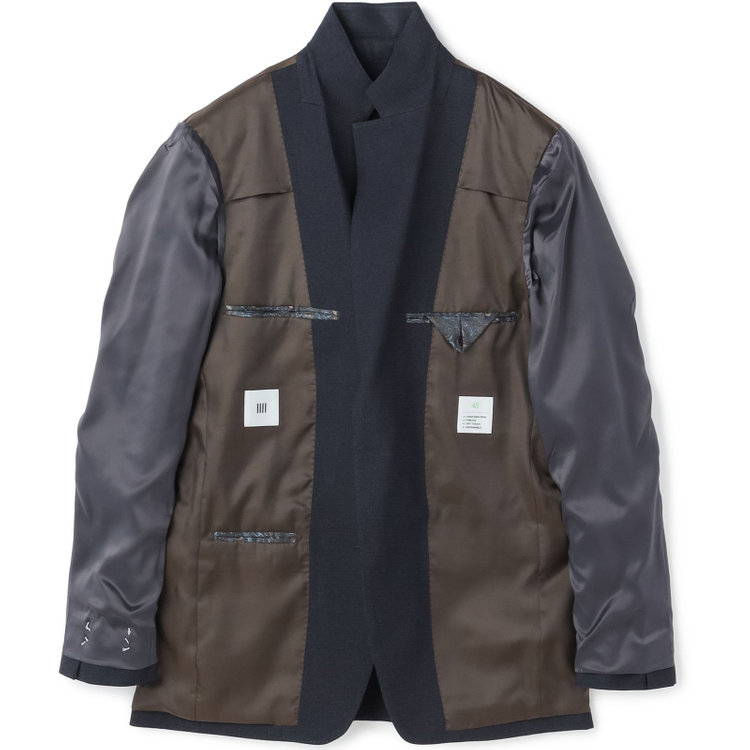 シルバーライン 【CLASSICO TAPERED】【秋冬】2釦シングルスーツ 1タック/ネイビー×ドビー/ウエストムーブ/4S SUSTAINABILITY&ECOLOGY FABRIC/※パンツ裾上げ済仕様 紺濃色